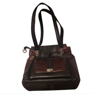 Brighton Black & Brown Shoulder Purse Handbag